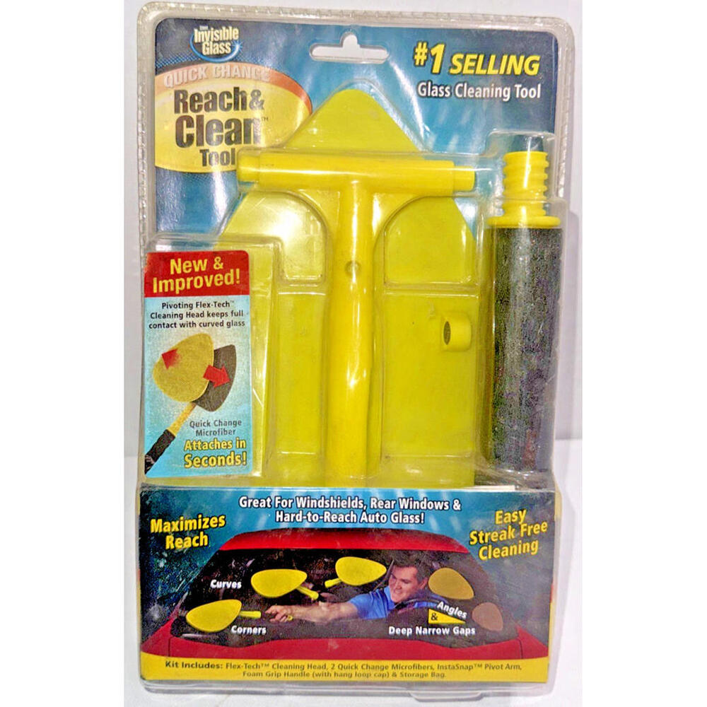 STONER INVISIBLE GLASS REACH AND CLEAN WINDSCREEN WINDOW GLASS CLEANING TOOL New